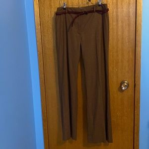 Le Chateau wool blend pants warm brown - size 11/12